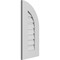 Ekena Millwork Quarter Round Top Right Surface Mount PVC Gable Vent w/ 3-1/2"W x 1"P Standard Frame, 12"W x 26"H GVPQR12X2601SF - alternate 3